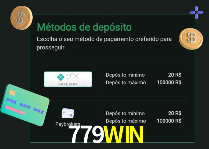 O cassino 779WIN oferece uma grande variedade de métodos de pagamento